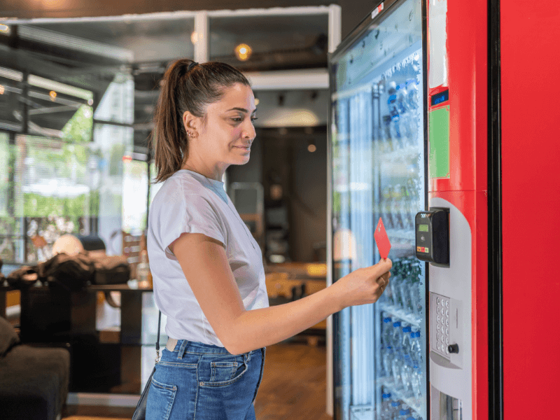 smart vending machine in office
